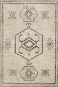Beige &amp; Charcoal Kilim Cotton Washable Rug for Kitchen in Small size 75 × 150 cm image