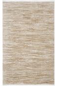 Beige &amp; Cream Abstract Rug for Bedroom and Living Room in Small size 80 × 150 cm image