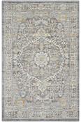 Blue &amp; Grey Persian &amp; Oriental Rug with Plush Soft Pile for Bedroom and Living Room in Small size 80 × 150 cm image