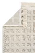 Cream &amp; Beige Geometric Rug with Plush Soft Pile for Bedroom and Living Room in Small size 80 × 50 cm image