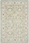 Green &amp; Multicolour Persian &amp; Oriental Rug with Plush Soft Pile for Bedroom and Living Room in Small size 80 × 150 cm image