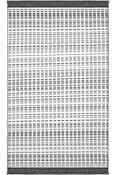 Charcoal &amp; Cream Geometric Scandi Washable Rug for Bedroom and Living Room in Small size 80 × 150 cm image