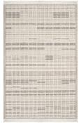 Beige &amp; Cream Stripes Patterned Rug with Soft Pile for Bedroom and Living Room in Small size 80 × 150 cm
