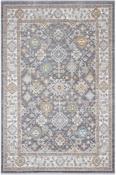 Grey &amp; Multicolour Persian &amp; Oriental Rug with Plush Soft Pile for Bedroom and Living Room in Small size 80 × 150 cm image