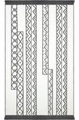 Cream &amp; Grey Aztec Scandi Washable Rug for Bedroom and Living Room in Small size 80 × 150 cm image
