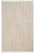 Cream &amp; Beige Chevron Scandi Rug for Bedroom and Living Room in Small size 80 × 50 cm