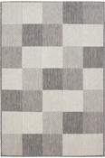 Grey &amp; Beige Patchwork Jute &amp; Sisal Cotton Washable Rug for Outdoor Area in Small size 80 × 150 cm image