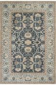 Blue &amp; Beige Persian &amp; Oriental Printed Cotton Washable Rug for Kitchen in Small size 75 × 150 cm image