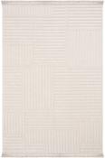 Beige Scandi Geometric Rug for Bedroom and Living Room in Small size 80 × 150 cm image