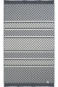 Cream &amp; Grey Aztec Bohemian Washable Rug for Bedroom and Living Room in Small size 80 × 150 cm image