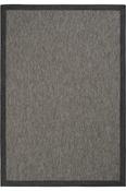 Grey &amp; Charcoal Bordered Jute &amp; Sisal Rug for Outdoor Area in Small size 80 × 150 cm image