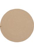 Beige Jute &amp; Sisal Flatweave Cotton Hand Woven Rug with Soft Pile for Bedroom and Living Room in Round size 70 × 70 cm