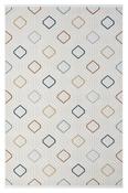 Blue Geometric Bedroom Rug in Medium size, Machine Made using Polyester,Polypropylene with Grey, Multicolour and Modern design in 160 x 230 cm size image