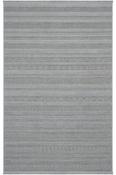 Grey &amp; Green Stripes Rug for Bedroom and Living Room in Small size 80 × 150 cm image