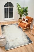 Beige &amp; Grey Abstract Rug for Bedroom and Living Room in Small size 80 × 150 cm image