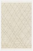 Brown Geometric Area Rug in Medium size, Machine Made using Polyester,Polypropylene with Cream and Modern design in 160 x 230 cm size image