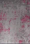 Red Abstract Living Room Rug in Medium size, Hand Loom using Cotton,Polyester,Acrylic,Viscose with Grey and Modern design in 160 x 230 cm size image