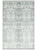 Grey Abstract Area Rug in Small size, Machine Made using Polyester,Acrylic with White and Modern design in 80 x 150 cm size image
