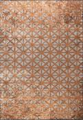 Brown Geometric Living Room Rug in Medium size, Hand Loom using Cotton,Polyester,Acrylic,Viscose with Grey and Modern design in 160 x 230 cm size image