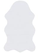 White Hides &amp; Skins Area Rug in Small size, Machine Made using Polyester and Modern design in 90 x 150 cm size image