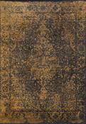 Grey Vintage Living Room Rug in Medium size, Hand Loom using Cotton,Polyester,Acrylic,Viscose with Yellow and Traditional design in 160 x 230 cm size image