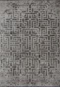 Grey Distressed Area Rug in Medium size, Hand Loom using Cotton,Polyester,Acrylic,Viscose and Modern design in 160 x 230 cm size image