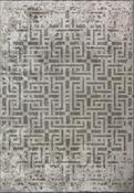 Brown Distressed Area Rug in Medium size, Hand Loom using Cotton,Polyester,Acrylic,Viscose with Grey and Modern design in 160 x 230 cm size image