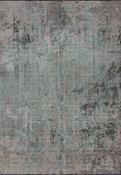 Green Distressed Area Rug in Medium size, Hand Loom using Cotton,Polyester,Acrylic,Viscose with Brown, Grey and Modern design in 160 x 230 cm size image
