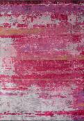 Red Abstract Living Room Rug in Medium size, Hand Loom using Cotton,Polyester,Acrylic,Viscose with Grey, Pink and Modern design in 160 x 230 cm size image