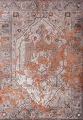 Brown Vintage Area Rug in Medium size, Hand Loom using Cotton,Polyester,Acrylic,Viscose with Grey and Traditional design in 160 x 230 cm size image