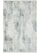 Grey Abstract Living Room Rug in Small size, Machine Made using Acrylic with Cream and Modern design in 100 x 160 cm size image