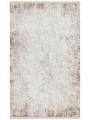 Beige Abstract Living Room Rug in Small size, Machine Made using Acrylic with Cream and Modern design in 80 x 150 cm size image