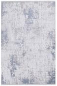 Beige &amp; Brown Plain Bordered Rug for Kitchen image