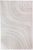 Beige &amp; Gold Geometric Patterned Rug for Outdoor Area image