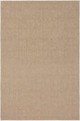 Beige &amp; Brown Plain Flatweave Rug for Kitchen image