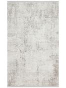 Grey Abstract Living Room Rug in Small size, Machine Made using Acrylic with Cream and Modern design in 80 x 150 cm size image