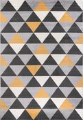 Black Aztec,Geometric Area Rug in Large size, Machine Made using Polypropylene with Grey, White, Multicolour and Modern design in 200 x 290 cm size image