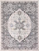 Beige Vintage Area Rug in Small size, Machine Made using Polypropylene with Grey, Multicolour and Traditional design in 150 x 200 cm size image