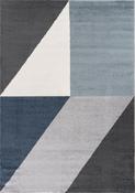 Blue &amp; Multicolour Floral Flatweave Cotton Washable Rug for Bedroom and Living Room in Large size 200 × 290 cm image