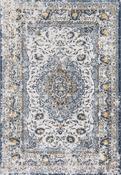 Grey &amp; Charcoal Persian &amp; Oriental Flatweave Cotton Washable Rug for Bedroom and Living Room in Large size 200 × 290 cm image