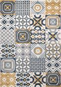 Beige &amp; Charcoal Scandi Flatweave Cotton Washable Rug for Bedroom and Living Room in Large size 200 × 290 cm image