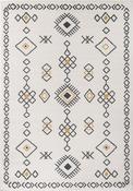 Black Aztec,Geometric Area Rug in Medium size, Machine Made using Polypropylene with Yellow, White and Modern design in 160 x 230 cm size image