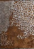 Brown Distressed Area Rug in Medium size, Hand Loom using Cotton,Polyester,Acrylic,Viscose with Grey and Modern design in 160 x 230 cm size image