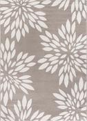 Brown Floral,Geometric Area Rug in Small size, Machine Made using Polypropylene with White and Modern design in 120 x 170 cm size image