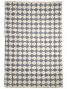 Grey Aztec Area Rug in Medium size, Hand Woven using Viscose,Wool,Nylon with Cream and Modern design in 153 x 244 cm size image