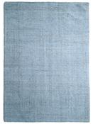 Blue Plain Wool Hand Tufted Rug with Plush Soft Pile for Bedroom and Living Room in Medium size image