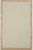 Beige Plain,Bordered,Flatweave Area Rug in Small size, Hand Woven using Cotton,Wool,Jute with Brown and Modern design in 80 x 150 cm size