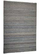 Blue Stripes Living Room Rug in Medium size, Hand Tufted using Pet Yarn with Grey and Modern design in 153 x 244 cm size image