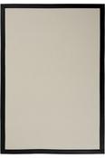 Beige Plain,Bordered,Flatweave Area Rug in Small size, Machine Made using Polypropylene with Black and Modern design in 80 x 150 cm size image