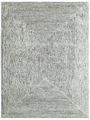 Brown Geometric Area Rug in Small size, Hand Tufted using Viscose,Wool,Nylon with Cream and Modern design in 122 x 183 cm size image